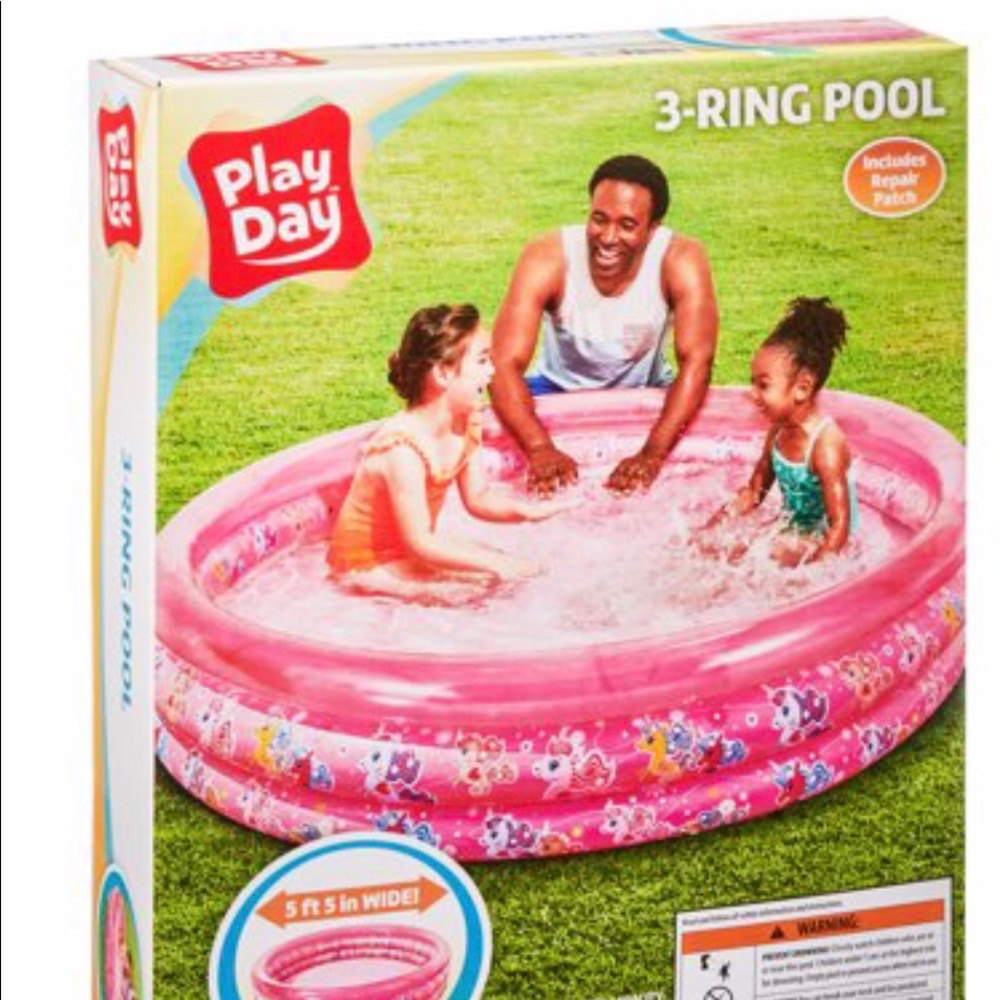 Play Day 3 ring pool, pink